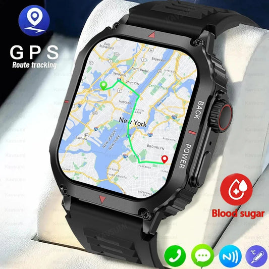 GPS Track Compass Smart Watch Men